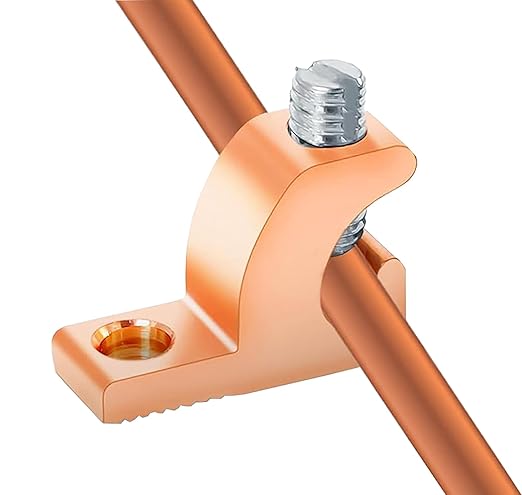 Copper-Aluminium Alloy Clad Technology Lay in Connector, Swimming Pool Bonding Grounding Lay-in Lug (CU-ALU Alloy Lay-in-Lug, 2PCS)
