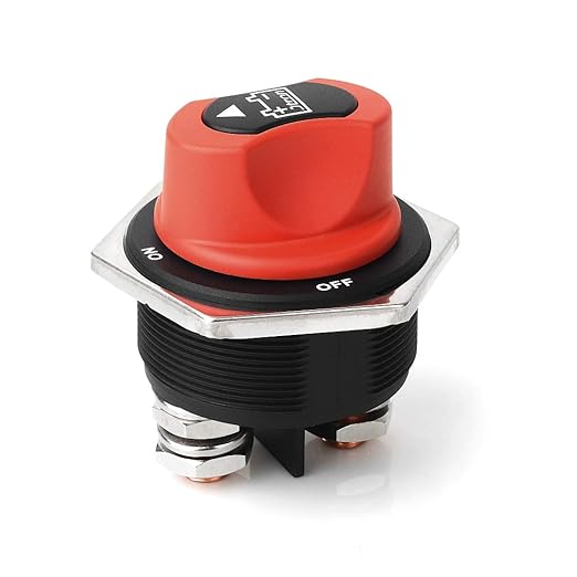 Battery Switch Jtron MAX 12-32V DC 300A Cont 450A INT Battery Power Cut Master Switch Disconnect Isolator for Car Vehicle RV and Boat (ON-OFF/300A).