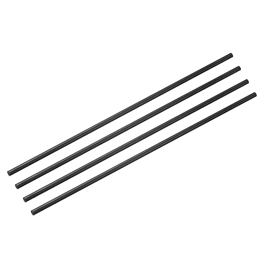 MECCANIXITY Carbon Fiber Rod, 3mm x 150mm for RC Plane DIY Tool Wing Tube Quadcopter Arm, Pack of 4