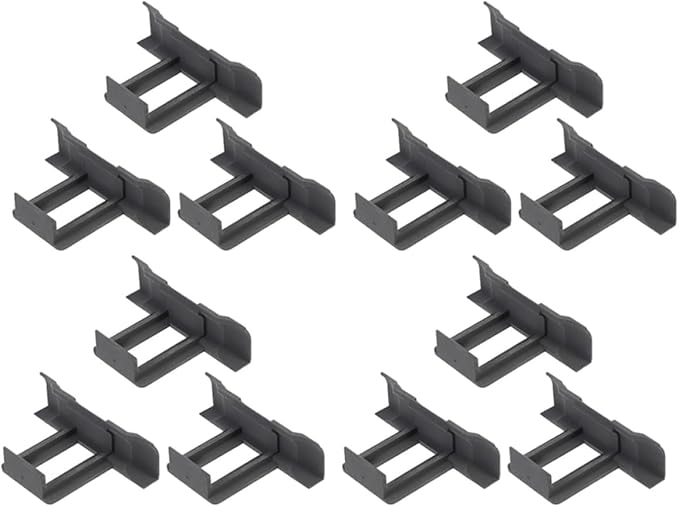 POPETPOP 12pcs Photovoltaic Panel Water Guide Clips 40mm Solar Panel Water Drainage Clamps for Module Maintenance and Mud Removal Outdoor Solar Equipment Accessories