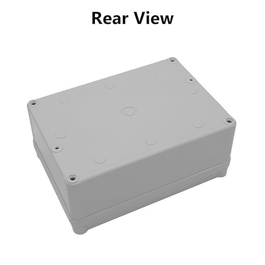 LeMotech Junction Box IP67 Waterproof Dustproof ABS Plastic Project Box for Electrical Outdoor Enclosure Gray 6.9 x 4.9 x 3 inch (175 x 125 x 75 mm),2 Pack