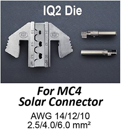 Crimping Tool Die - IQ2 Die for MC4 Solar Connectors AWG 14/12/10
