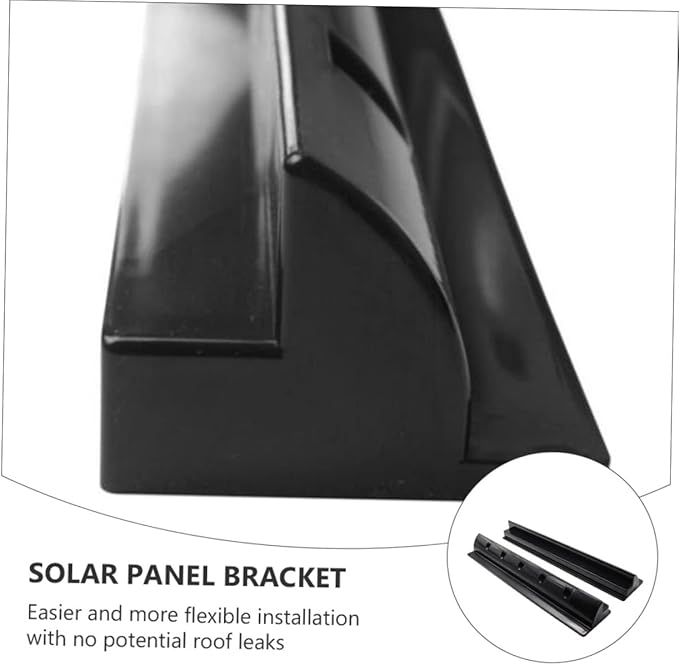 BESPORTBLE 2pcs Solar Panel Rack Brackets Abs Mounted Support for Roof Rv Boat Easy Installation High Insulation Performance