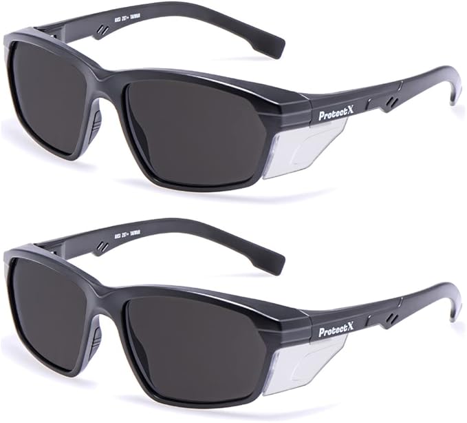 ProtectX Classic Safety Glasses, Anti-Fog Scratch Resistant Lenses, Protective Eyewear for Work, Indoor/Outdoor, ANSI Z87.1