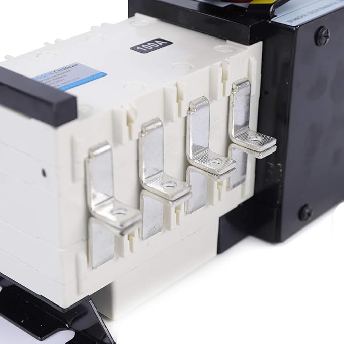 4P 100A Automatic Changeover Switch Rated 110/230V Dual Power Automatic Transfer Switch for Lighting Circuit, Insulation Transfer Switch Power Switch for Office Buildings, Shopping Malls, Banks