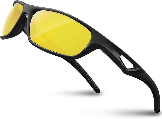 RIVBOS Polarized Sports Sunglasses Driving Sun Glasses Shades for Men Women Tr90 Frame for Cycling Fishing Running RB831