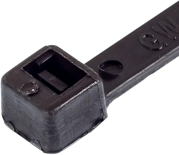 GTSE Black Zip Ties 4+6+8+12+14 Inch, 500 Pack, 18lb & 40lb Strength, UV Resistant Small Nylon Cable Ties, Self-Locking Tie Wraps