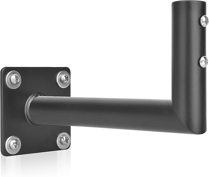 Universal Heavy Duty Weathervane Steel Roof Mount Bracket with Hardware, Outdoor TV Antenna Mounting (Black Steel Eave Weathervane Mount)