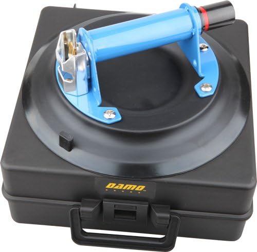 DAMO 10" Vacuum Suction Cup for Glass & Granite Lifting,Heavy Duty Glass Lifter with metal Handle,Suction Cups with Hand Pump, with Free Case
