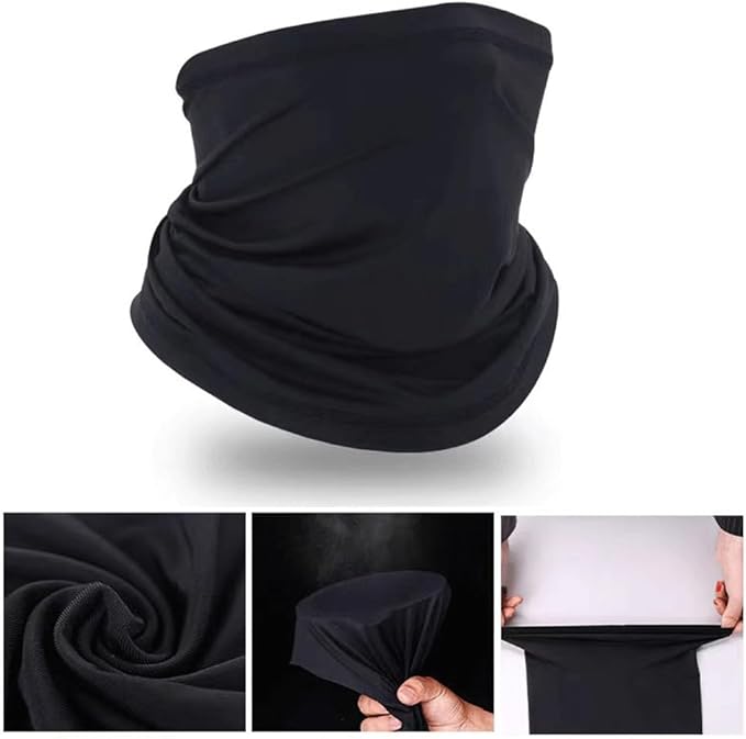 6 Pack Breathable Bandana Face Mask, Summer UV Protection Cooling Neck Gaiter Face Clothing