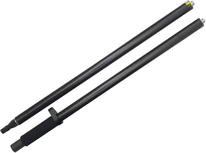 Carbon Fiber 2M 2Section Survey Pole, GPS Rover Rod 6.5FT/2M 2Sections Design for Land Surveying & Engineering – RTK GPS/GNSS Accessory –Includes Level Vial & Carrying Bags (GLS22-B)