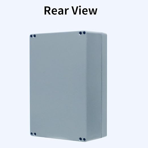 Metal Junction Box Aluminum Enclosure Project Box Outdoor Waterproof Junction Box IP66 Waterproof Dustproof Project Box, Outdoor Universal Enclosure Gray 8.6"x5.7"x3.1"
