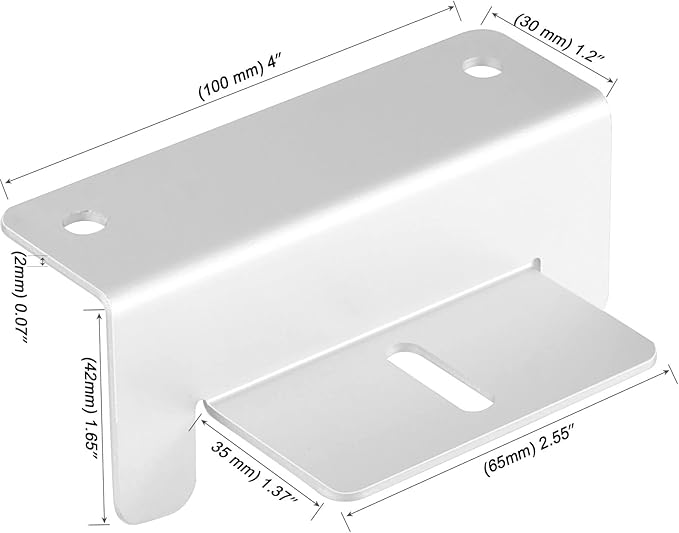 MOUYAT Set of 24 Solar Panel Mounting Bracket, Aluminum Alloy Panel Z Brackets Kit with Nuts and Bolts, Supporting Hardware for Solar Panel, RV, Roof, Boat, Caravans, Off-Grid, Silver