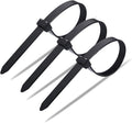 60 Piece Multi-Purpose Ultra Heavy Duty UV Cable Ties,11.8 Inch Width 0.51 Inch, 250 lbs Tensile Strength,Non-metal bands,Black