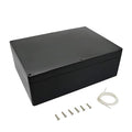 LeMotech Project Box ABS Plastic IP65 Waterproof Dustproof Electrical Junction Box Outdoor Enclosure for Electronics Black 11.41" x 8.26" x 3.93" (290 x 210 x 100mm)