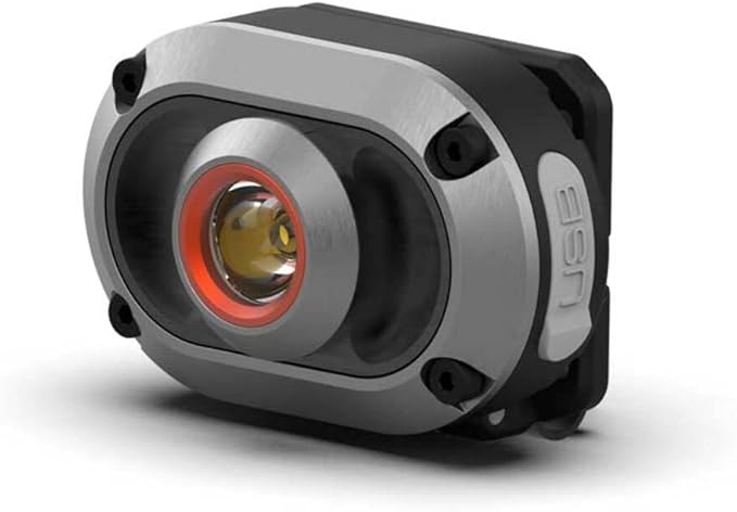 NEBO MYCRO 250 Rechargeable Headlamp | 250 Lumens, 3 Light Modes, Water Resistant, Adjustable Strap, Super Bright Head Lamp for Camping & Hiking, Includes USB Charging Cable — 2 Pack
