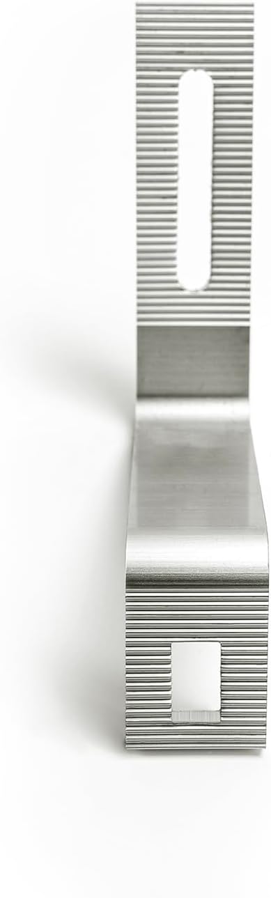 Heavy Duty Solar Mounting Kit for Concrete Tile and Slate Roofs,Complete Racking System with Aluminum Rails Clamps Hooks for Flat and Pitched Roofs,Fits Solar Panel Frames Under 35mm Thick