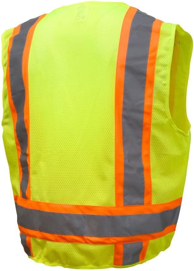 Radians SV6G5X Two Tone Surveyor Class 2 Safety Vest, 5X-Large, Green
