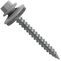 Metal Roofing Screws: (250)12 x 2" Old Town Gray Hex Sheet Metal Roof Screw. Sharp Point Metal to Wood siding Screws. 5/8" EPDM Washer