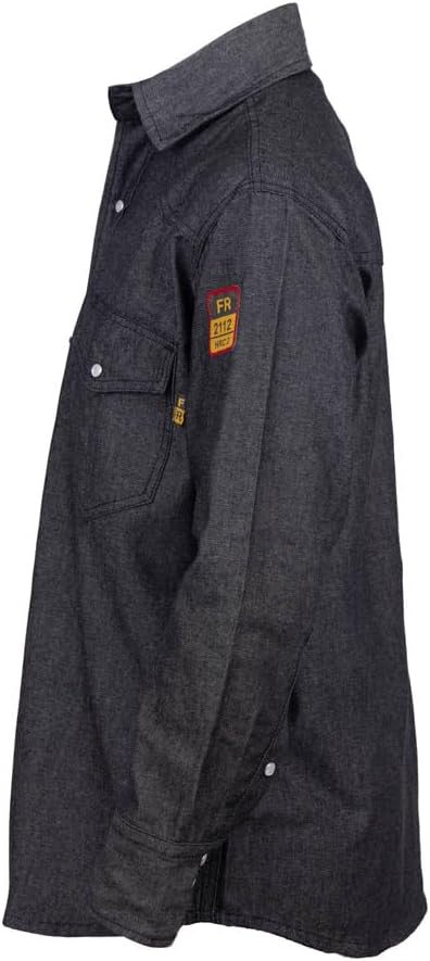 Flame Resistant FR Denim Shirt - 100% C - 7 oz