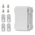 Outdoor Electrical Box Plastic Junction Box,Durable DIY Enclosure for Wiring Connections and Protection Wall Brackets for Power Project (5.3"x3.4"x2.7")