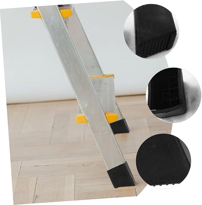 6Pcs Ladder Feet Pads Durable Non Slip Ladder Covers for Enhanced Stability and Floor Protection Essential Accessories for Household and Extension Ladders