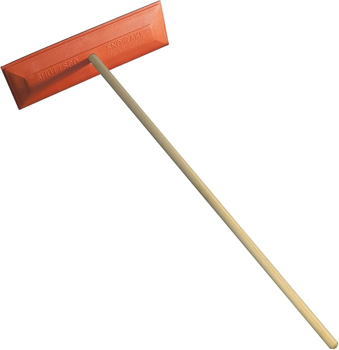 Commercial SHUTTSCO Heavy Duty Snow SNO RAKE Brush Broom Vinyl Coated Scratch Free Plastic for CAR LOT AUTO DEALERSHIP Dealer Supplies