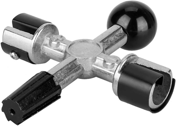 Aramox 4-Way Battery Terminal Cleaner, Steel Construction, Automotive Maintenance Tool for Battery Posts and Lugs