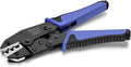Qibaok Crimping Tool Ratcheting Wire Crimper for Heat Shrink Connectors Ratchet Terminal Crimper Wire Crimp Tool AWG 22-10