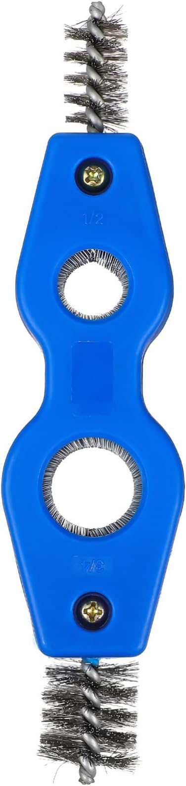 Wakauto Car Battery Brush Battery Terminal Cleaning Brush, 4 in 1 Steel Wire Brush Heads for Battery Terminals Machine Parts Cleaner Tool