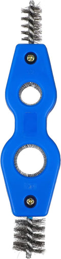 Wakauto Car Battery Brush Battery Terminal Cleaning Brush, 4 in 1 Steel Wire Brush Heads for Battery Terminals Machine Parts Cleaner Tool