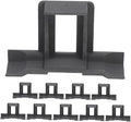 12pcs Solar Panel Water Drain Clips for Photovoltaic Module Maintenance Guide Clamp for Efficient Water Drainage and Easy Cleaning