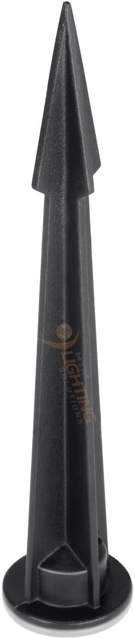 8.30 in. Tall Aluminum Ground Stake Mount with 1/2 in. NPT Thread Female Outlet for Outdoor Landscape Lighting Fixtures – Easy Install – Flood Light Accessories – Bronze