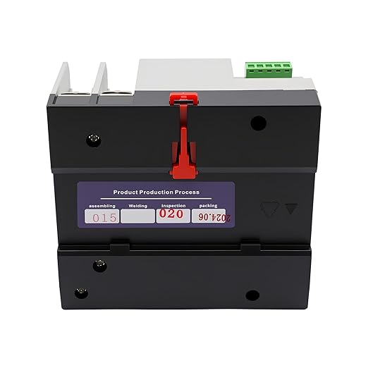 Dual Power Automatic Transfer Switch 2P 100A ATS Dual Power Generator Changeover Switch 110V Mini Electrical Selector Switches