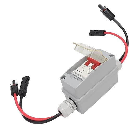 Solar Panel Disconnect Switch 500V 32A MCB DC Circuit Breaker IP65(with Cable and PV Connector)