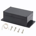 Zulkit Junction Box ABS Plastic Dustproof Waterproof IP65 Universal Electrical Boxes Project Enclosure with Fixed Ear Black 6.22 x 3.54 x 2.36 Inch (158 x 90 x 60mm) (Pack of 1)
