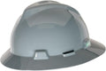 MSA V-Gard Full-Brim Hard Hat with Suspension - Polyethylene Shell, Superior Impact Protection and Self Adjusting Crown Straps - Standard Size Hard Hat