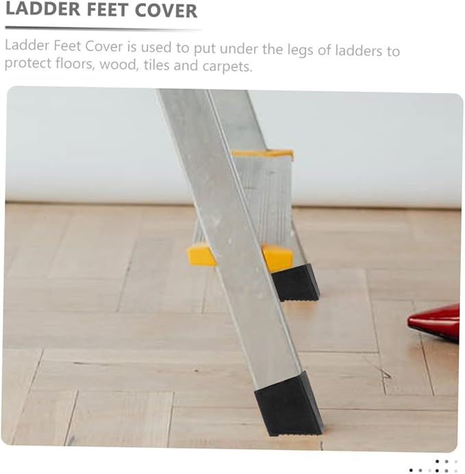 6Pcs Ladder Feet Pads Durable Non Slip Ladder Covers for Enhanced Stability and Floor Protection Essential Accessories for Household and Extension Ladders