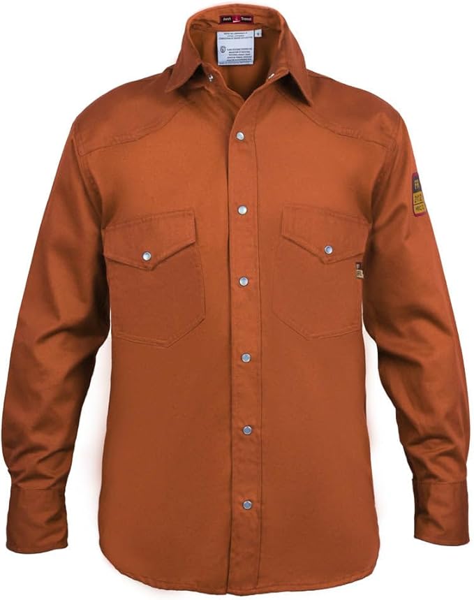 Just In Trend Flame Resistant Light Weight FR Shirt for Men - 88% Cotton, 12% Nylon, 7oz, NFPA 2112