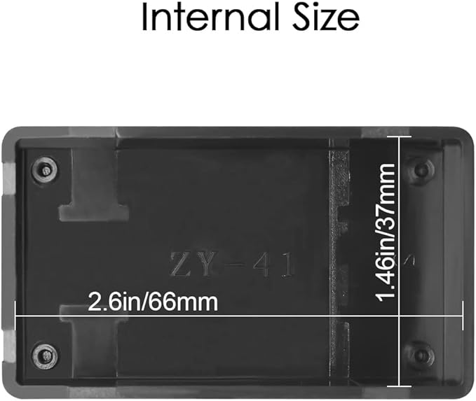 LeMotech Project Box, 5 Pieces ABS Electrical Box Small Junction Box for Electronics PCB Case,Electronic Hobby Box Black, Outside Size 2.8 x 1.7 x 0.9 inch (72x 42x 23 mm)