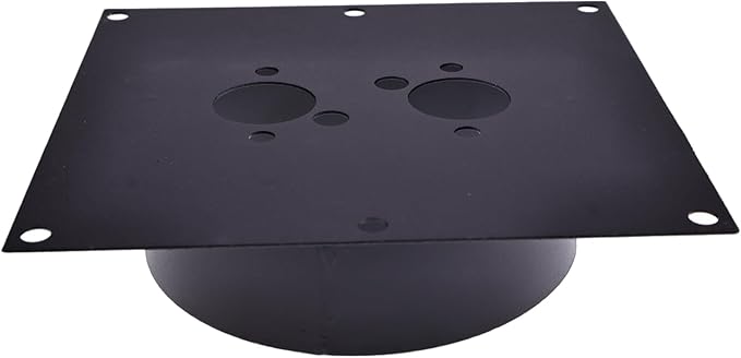 ZTUOAUMA 40mm Universal Stainless Steel Diesel Heater Turret Mount Plate for Eberspacher Webasto Air Heaters and More RV Motorhome Camper Auxiliary Heating Furnace
