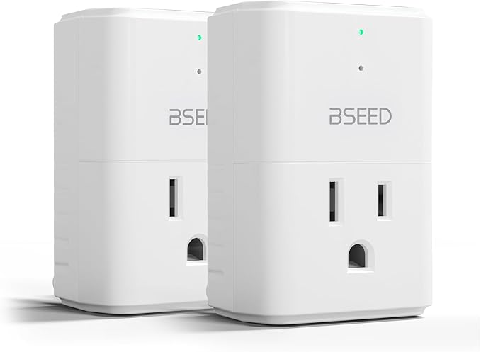 [ETL Listed] BSEED 1875W Single Outlet Surge Protector, Mini Surge Protector for Refrigerators, PC, TV, Xbox Series X, PS5 and Home Appliances, Voltage Protector with LED Indicators,15A, 2 Pack
