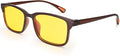 Dollger Night Vision Glasses for Driving Square Anti Glare UV400 Protection Lightweight Nighttime Eyewear for Men and Women