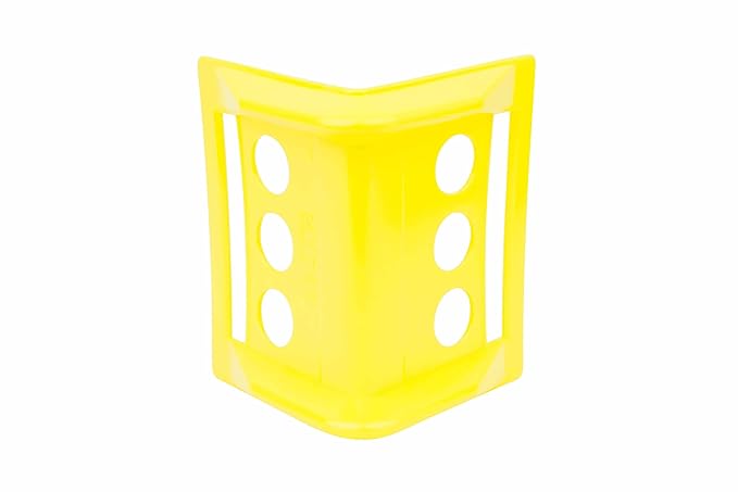 Mytee Products Flatbed Edge Protectors Kit - 20 Pack Yellow Plastic Corner Protectors (4" x 6") & 20 Pack Blue Plastic Corner Protectors (4" x 10") with Carrying Bag