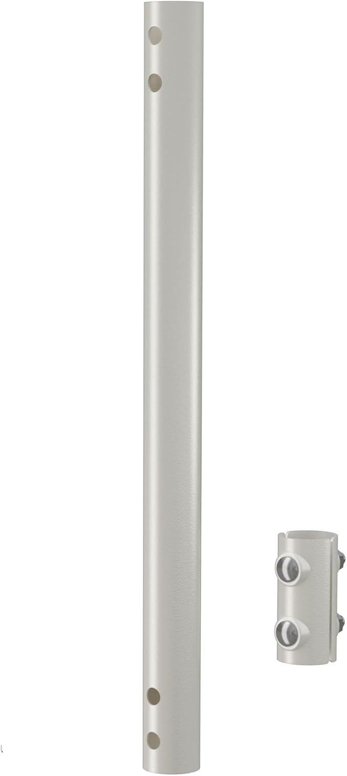 Extension Pole for CEKAY Diameter 1 1/4" J Pole Mount (Diameter 1 1/4", Extension 16 1/2", White)