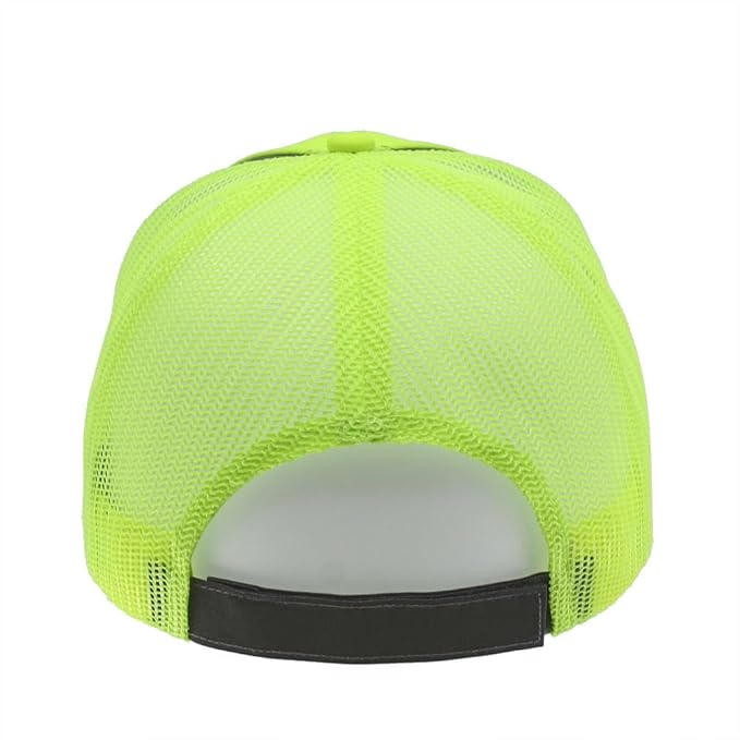 The Vintage Year Reflective High Visibility Piping Neon Polyester Twill Low Profile Structured Baseball Cap