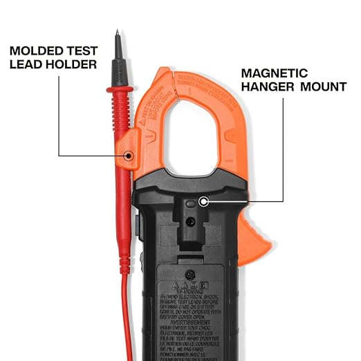 Klein Tools 80197 AC/DC Clamp Meter Kit with Magnetic Hanger, Auto-Ranging TRMS, 400 Amp, NCVT Voltage Tester, Professional Testing Kit