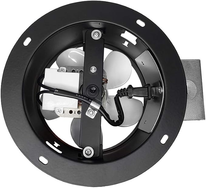 BV Ventilation Exhaust Fan for Home 90 CFM - Wall Fan 4.0 Sones Quiet & Efficient Room-to-Room Airflow, up to 85 sq ft | 6" Diameter | Customizable Vent Fan - Removes Heat, Odors, Smoke & Humidity