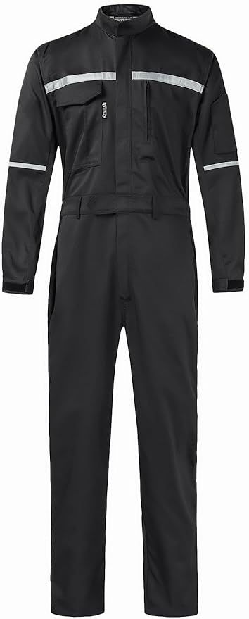 Mens Workwear Coveralls Multi Pockets Work Suit Mechanic Overalls Jumpsuits Unisex Long Sleeve Garage Coverall