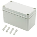 Zulkit Junction Box ABS Plastic Dustproof Waterproof IP67 Junction Boxes Universal Electrical Project Enclosure DIY Electronic Project Box Grey 6.30 x 3.15 x 3.74 inch (160 x 80 x 95 mm)
